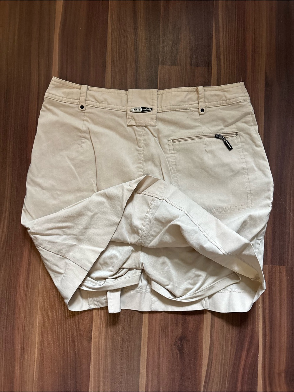 jamie sadock Cream/Tan Women’s Golf Skort with Zip Pocket